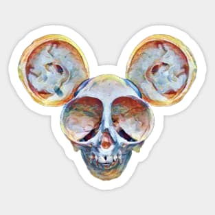 Mouse Skull Sticker